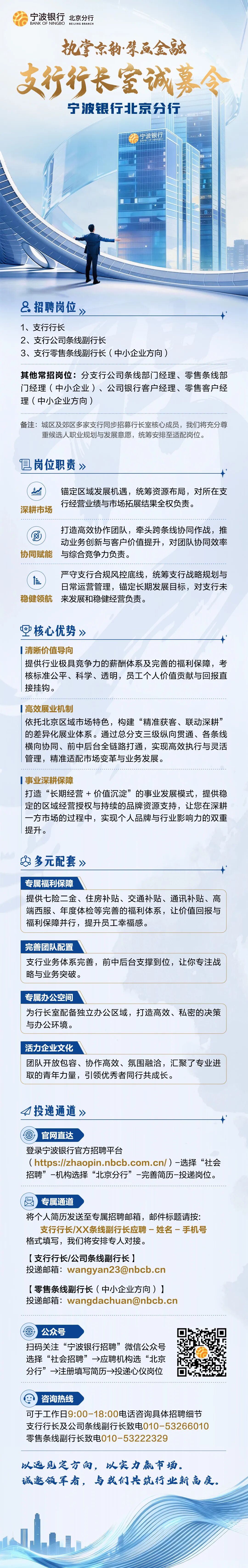 宁波银行北京分行招聘公告